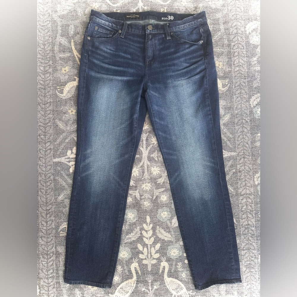 J. Crew Broken In Boyfriend Blue Jeans